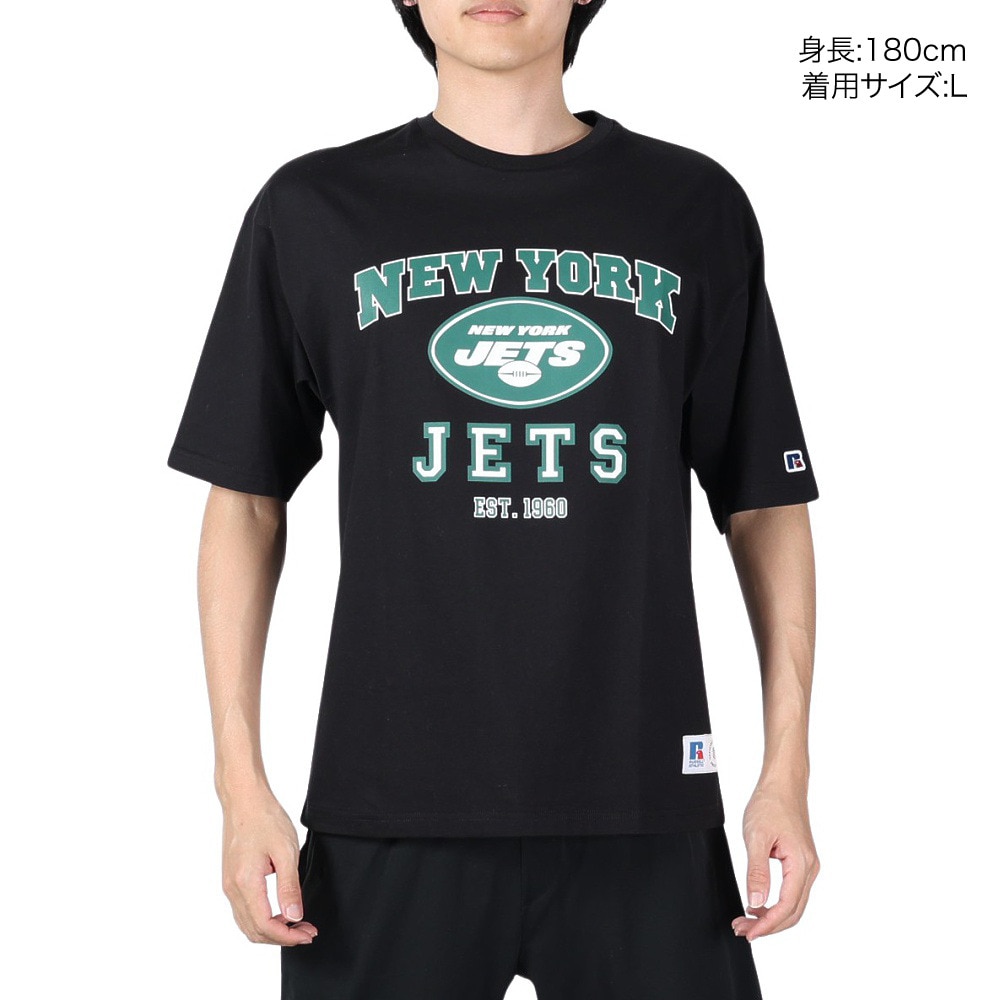 ラッセル（RUSSELL）（メンズ）NFLコラボ 半袖Tシャツ RBM24S0015 BKGR