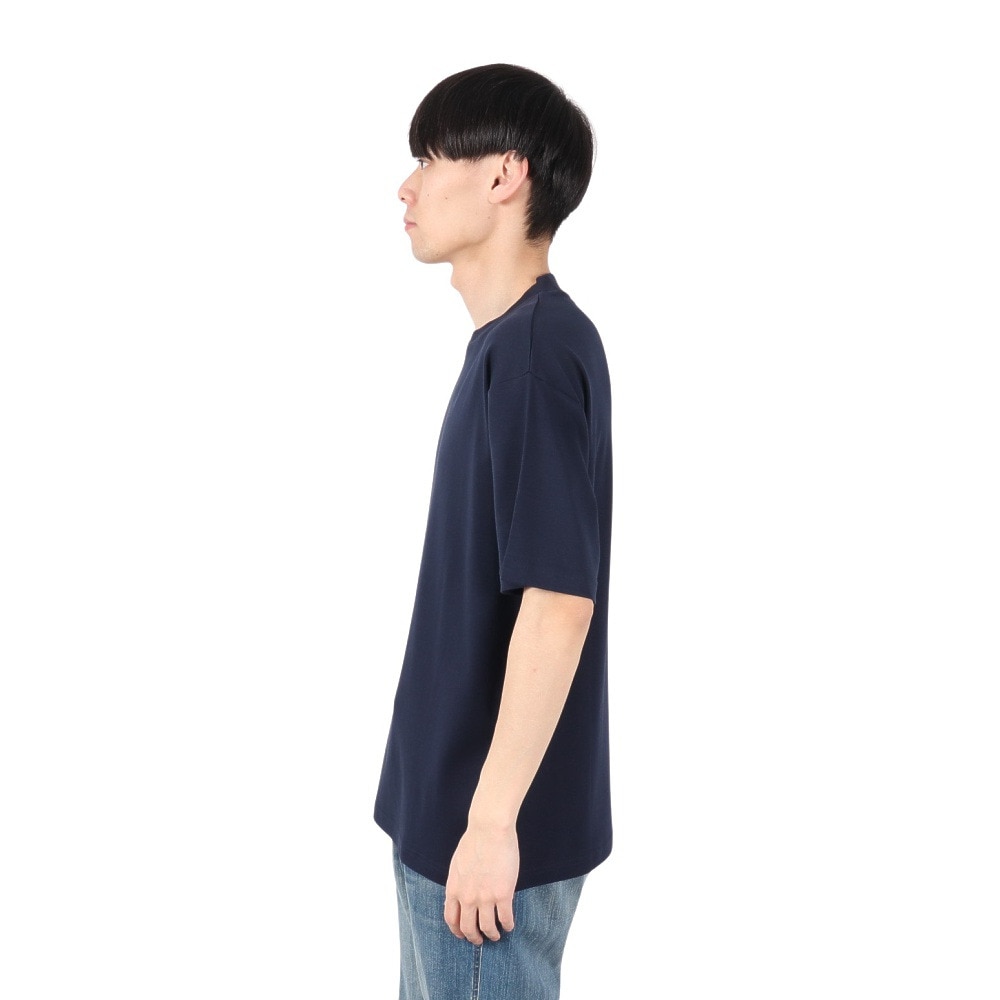ジム（gim）（メンズ）スムーススロープネック 半袖Tシャツ 24238510-705
