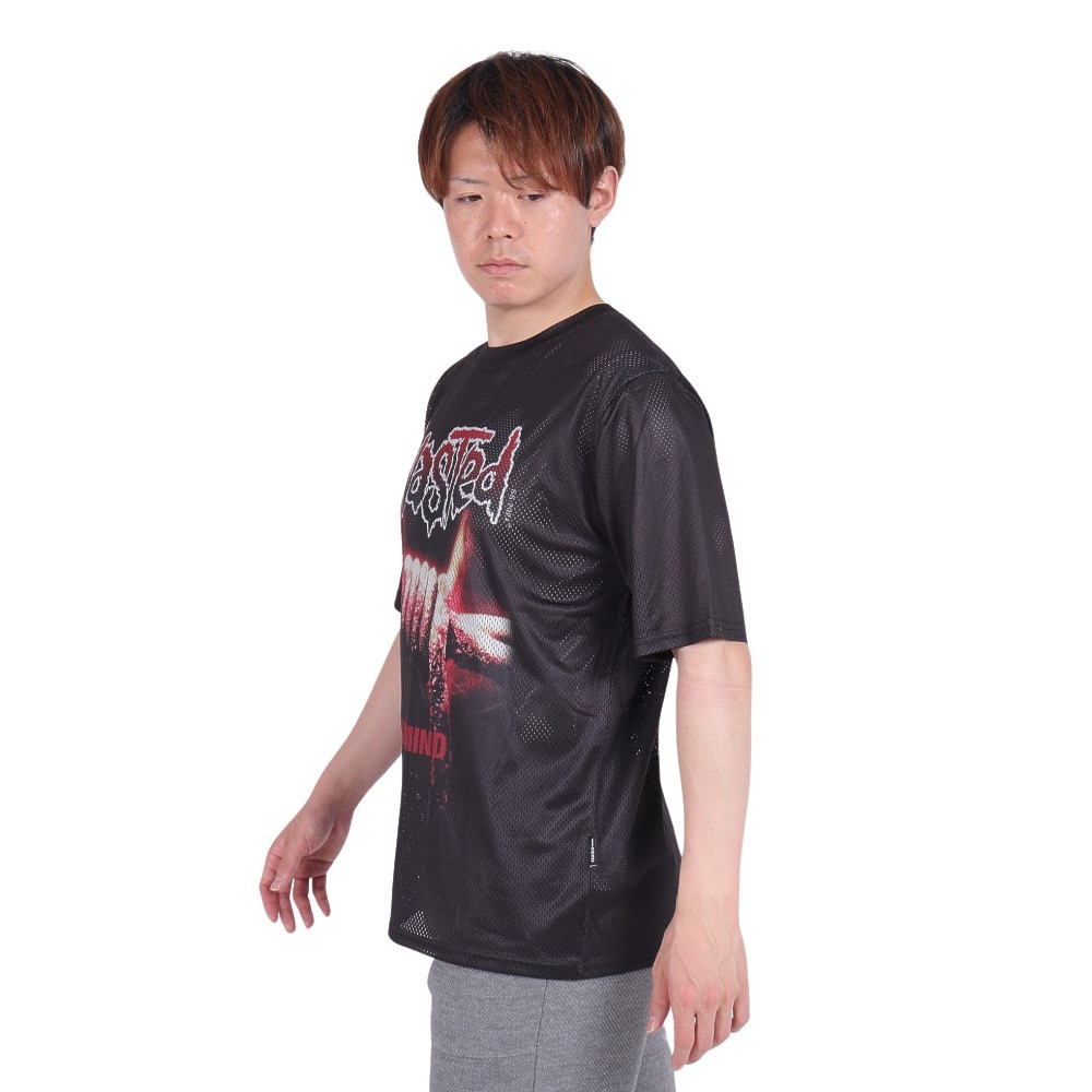 WASTED PARIS（WASTED PARIS）（メンズ、レディース）Blind メッシュ クルーネック Tシャツ 2411-07213-00304