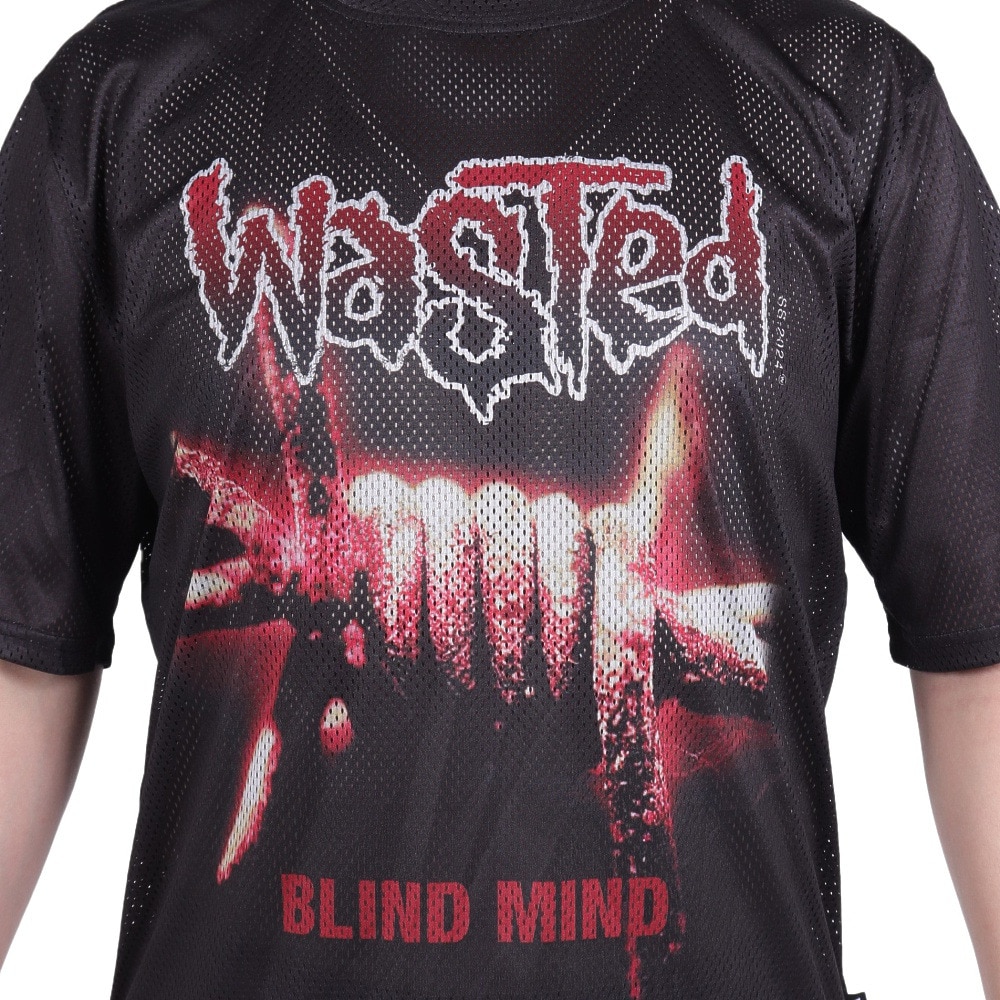 WASTED PARIS（WASTED PARIS）（メンズ、レディース）Blind メッシュ クルーネック Tシャツ 2411-07213-00304