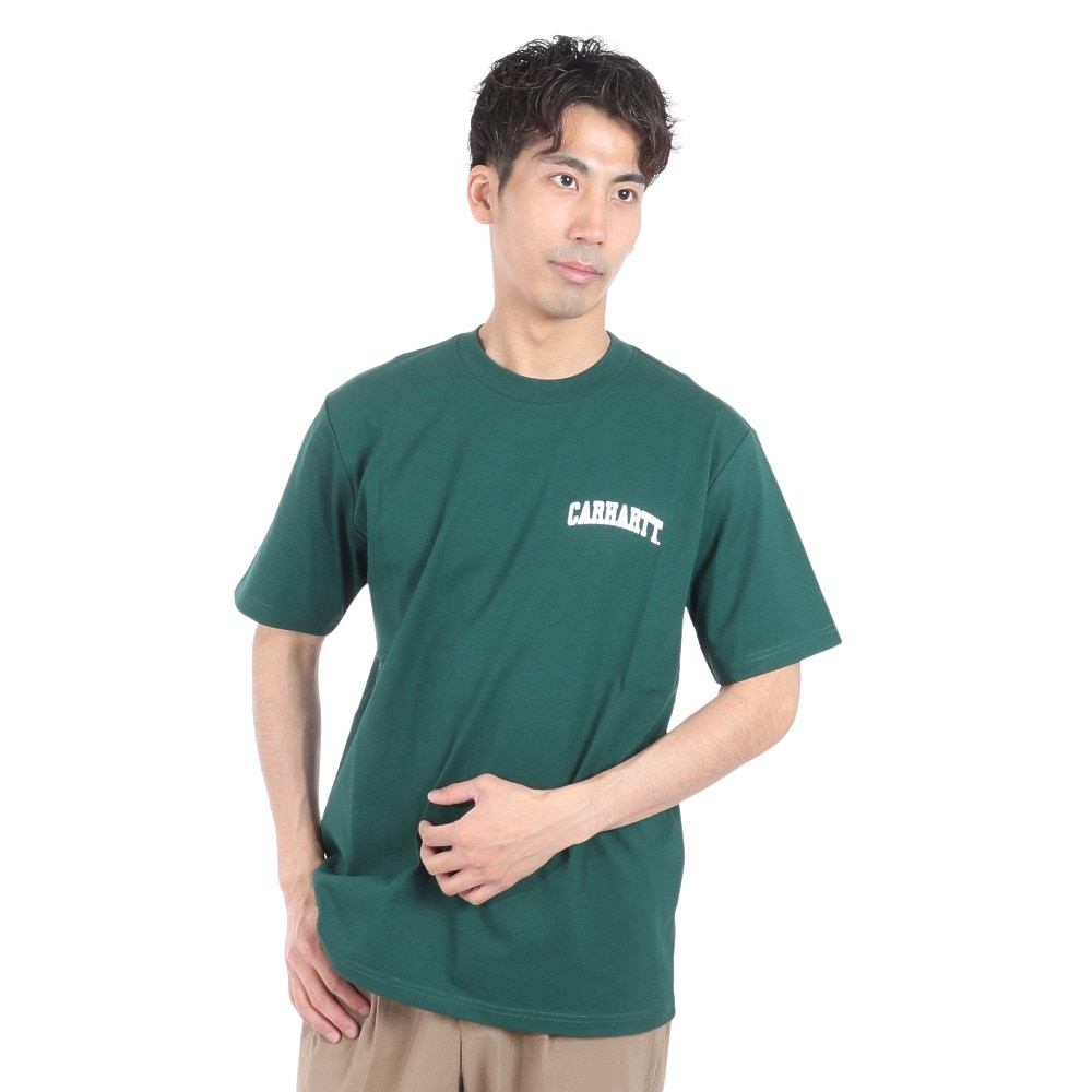 ＣＡＲＨＡＲＴＴ 半袖 UNIVERSITYSCRIPT Tシャツ I02899122VXX Ｌ 30 ウェア
