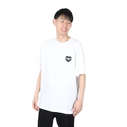 (メンズ)ショートスリーブ ハート バンダナ Tシャツ I03311600A06