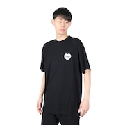 (メンズ)ショートスリーブ ハート バンダナ Tシャツ I0331160D206