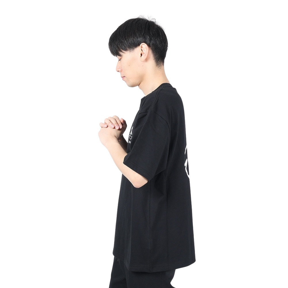 サイラス（SILAS）（メンズ）SILAS×MAW MikeL 半袖Tシャツ 110242011001-BLACK