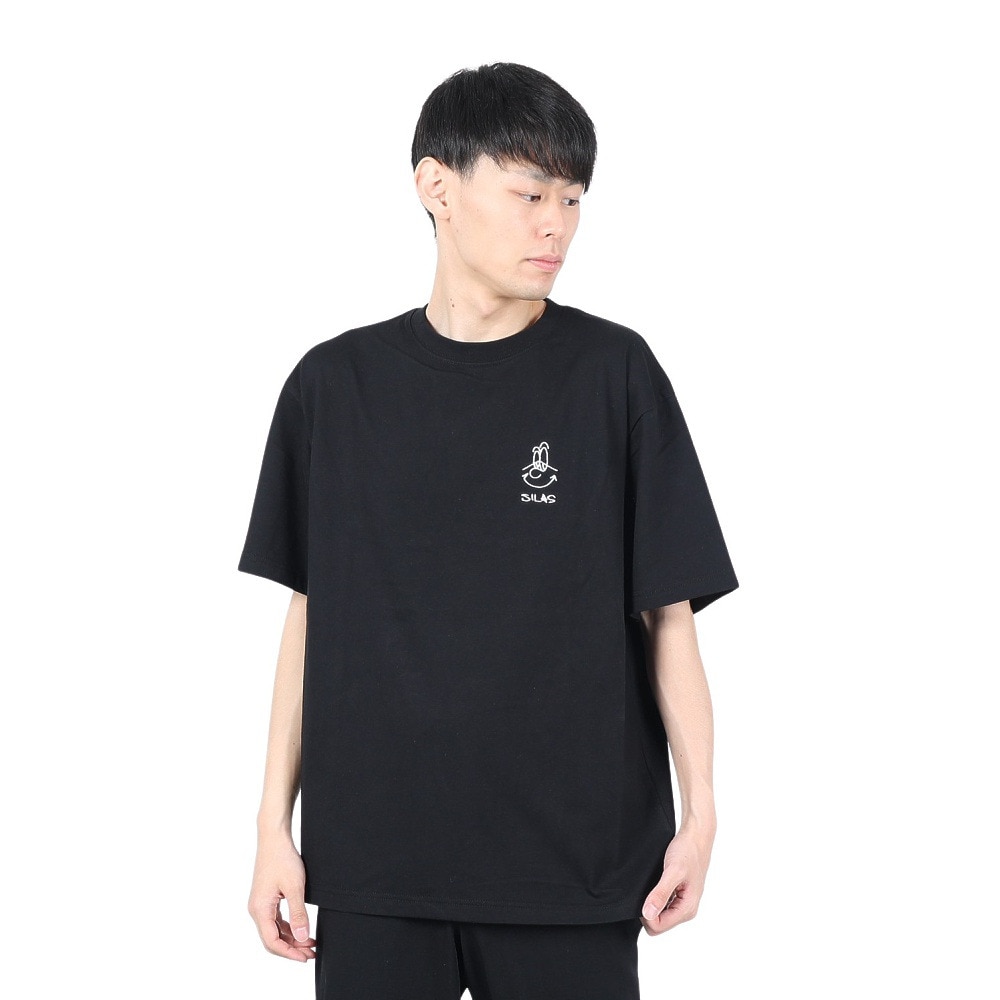 サイラス（SILAS）（メンズ）SILAS×MAW MikeL 半袖Tシャツ 110242011001-BLACK