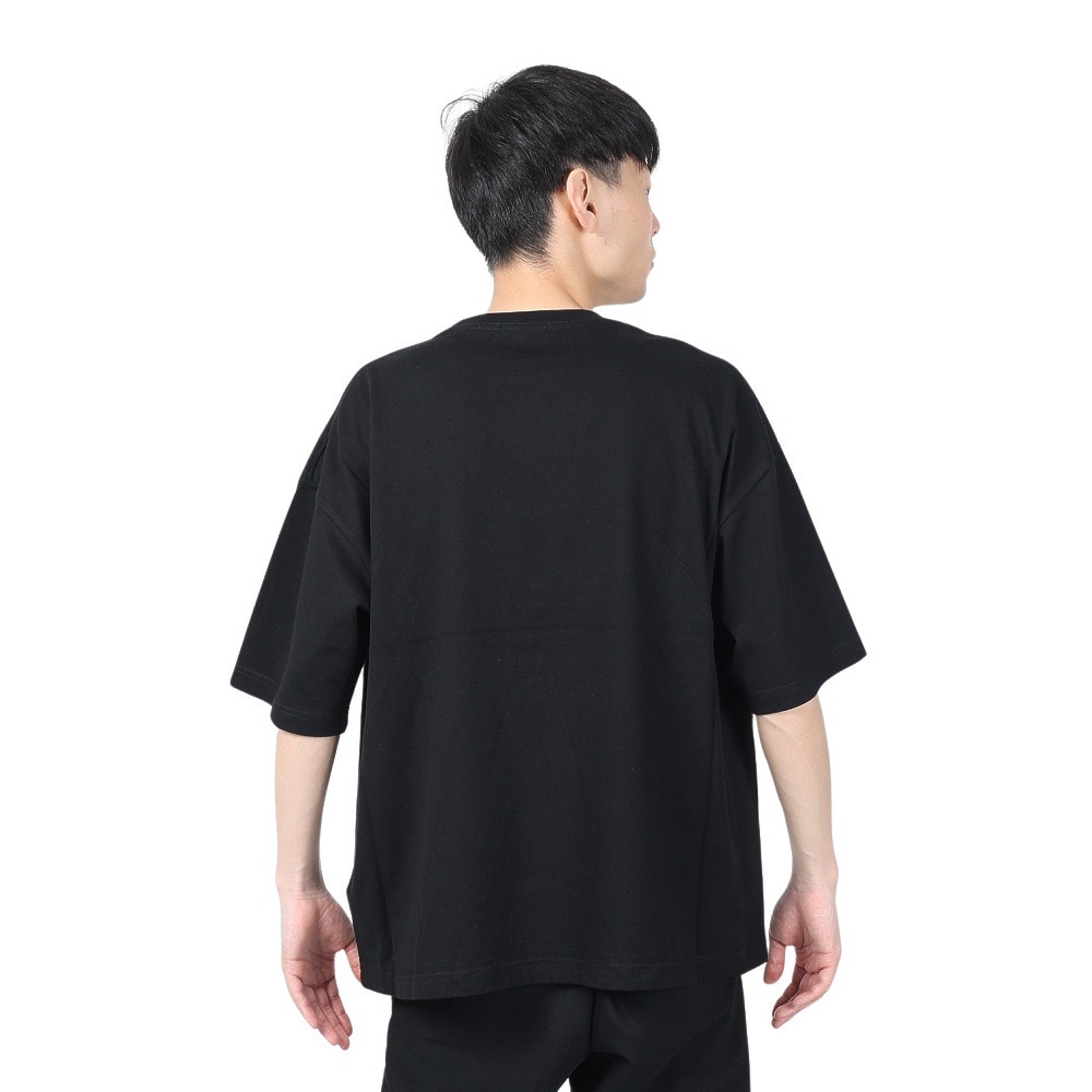 サイラス（SILAS）（メンズ）ベーシックロゴ ワイド 半袖Tシャツ 110242011014-BLACK
