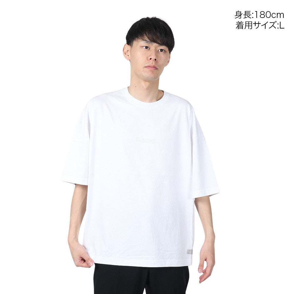 サイラス（SILAS）（メンズ）ベーシックロゴ ワイド 半袖Tシャツ 110242011014-WHITE