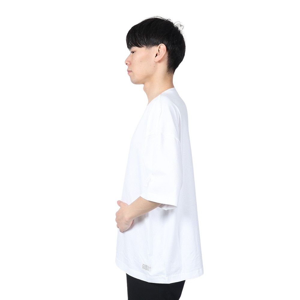 サイラス（SILAS）（メンズ）ベーシックロゴ ワイド 半袖Tシャツ 110242011014-WHITE