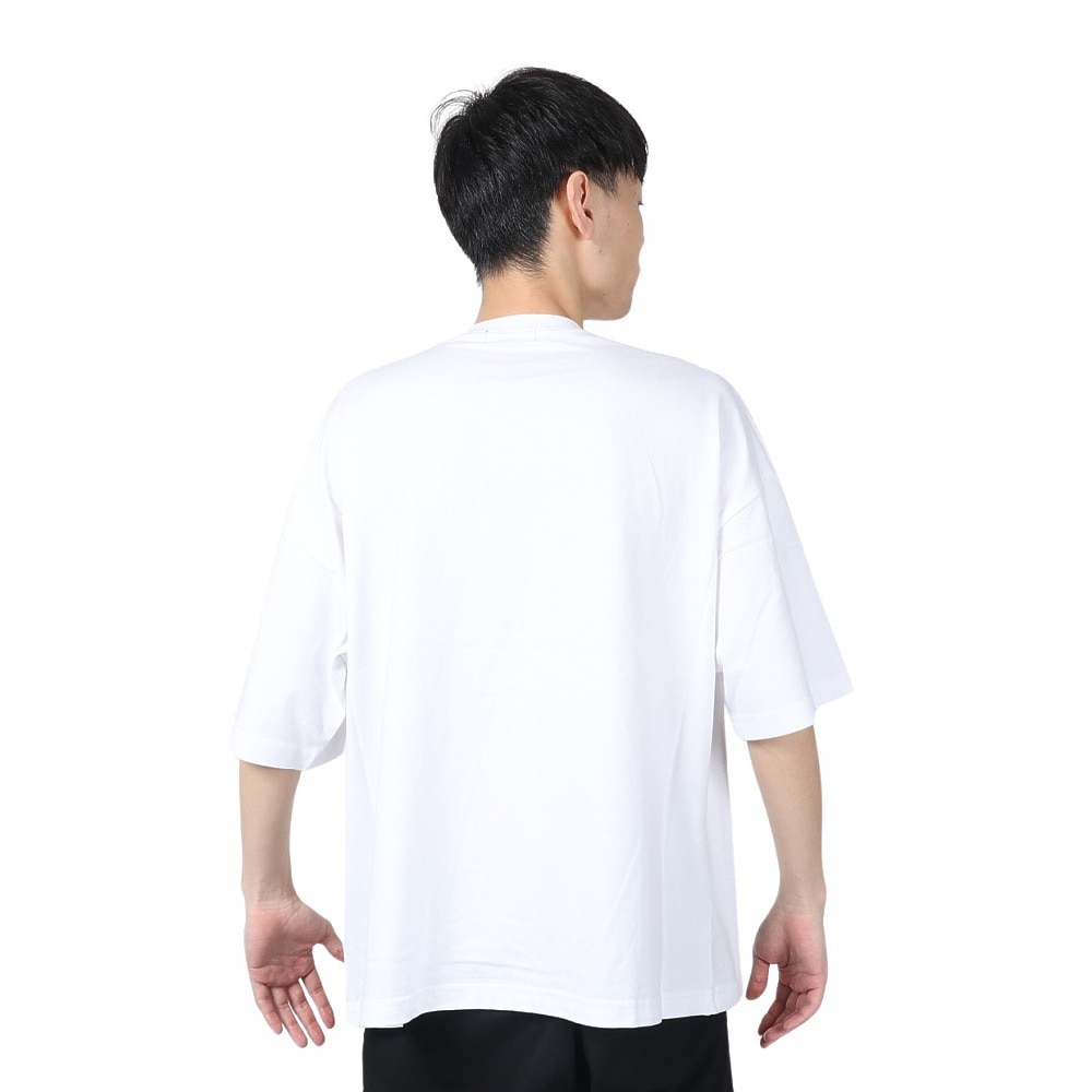 サイラス（SILAS）（メンズ）ベーシックロゴ ワイド 半袖Tシャツ 110242011014-WHITE
