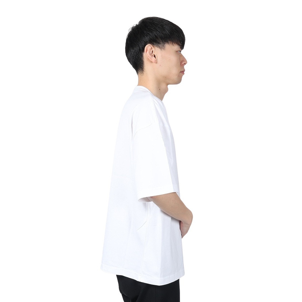 サイラス（SILAS）（メンズ）ベーシックロゴ ワイド 半袖Tシャツ 110242011014-WHITE