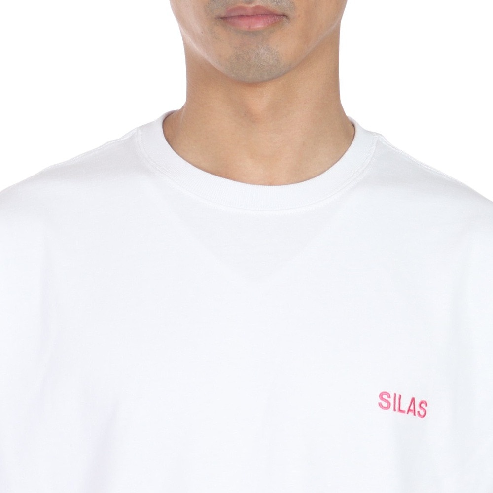 サイラス（SILAS）（メンズ）CIRCLE ロゴ ワイド ショートスリーブ Tシャツ 110242011015-PINK