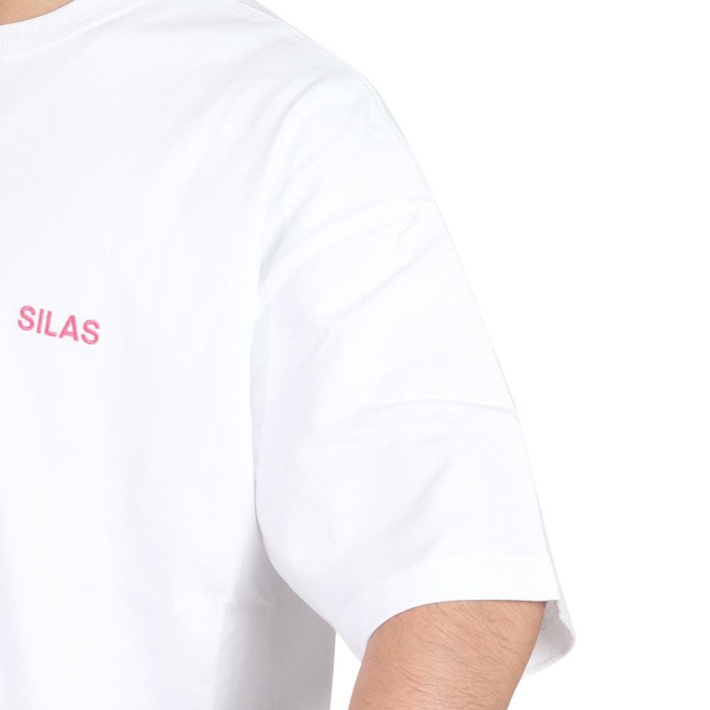 サイラス（SILAS）（メンズ）CIRCLE ロゴ ワイド ショートスリーブ Tシャツ 110242011015-PINK