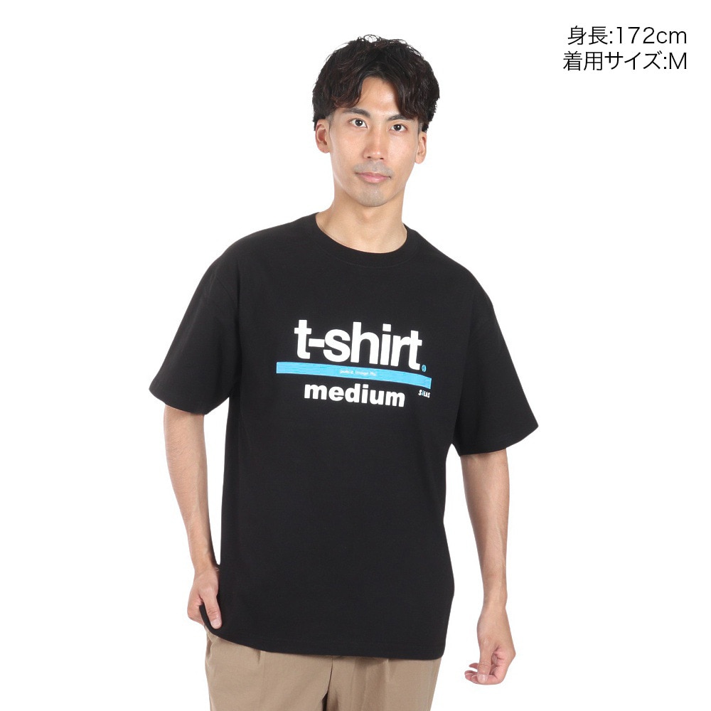 サイラス（SILAS）（メンズ）SILAS×PiL ロゴ ミディアム ショートスリーブ Tシャツ 110242011017-BLACK