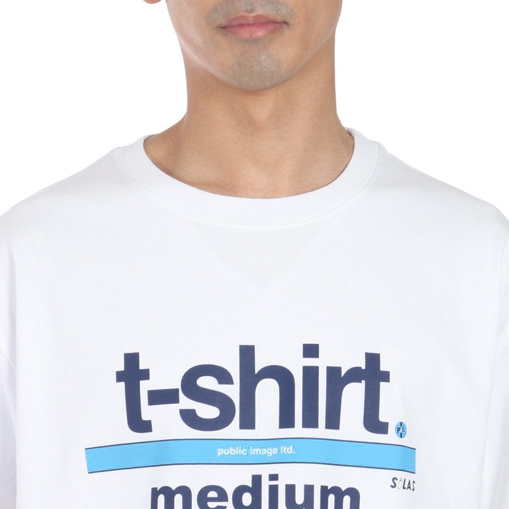 サイラス（SILAS）（メンズ）SILAS×PiL ロゴ ミディアム ショートスリーブ Tシャツ 110242011017-WHITE