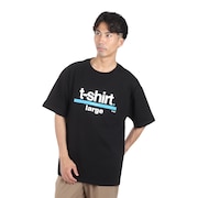(メンズ)SILAS×PiL ロゴ ラージ ショートスリーブ Tシャツ 110242011018-BLACK