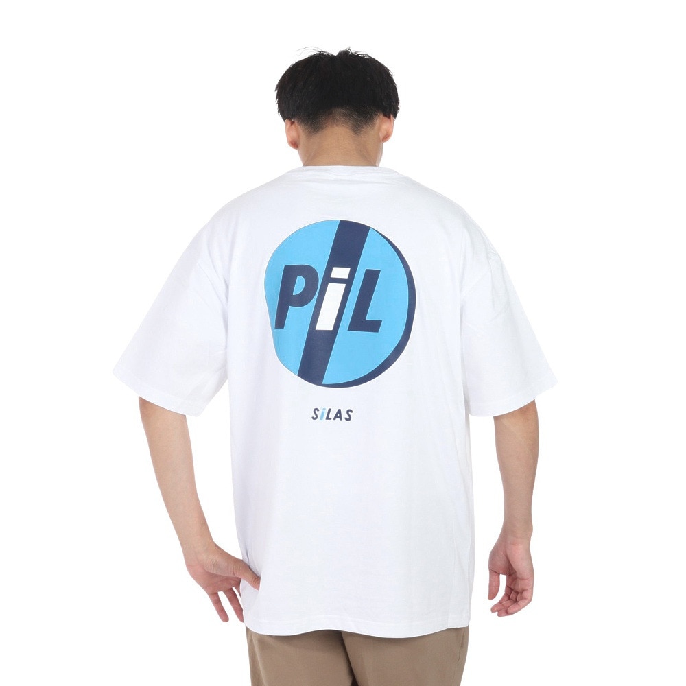 サイラス（SILAS）（メンズ）SILAS×PiL ロゴ ラージ ショートスリーブ Tシャツ 110242011018-WHITE