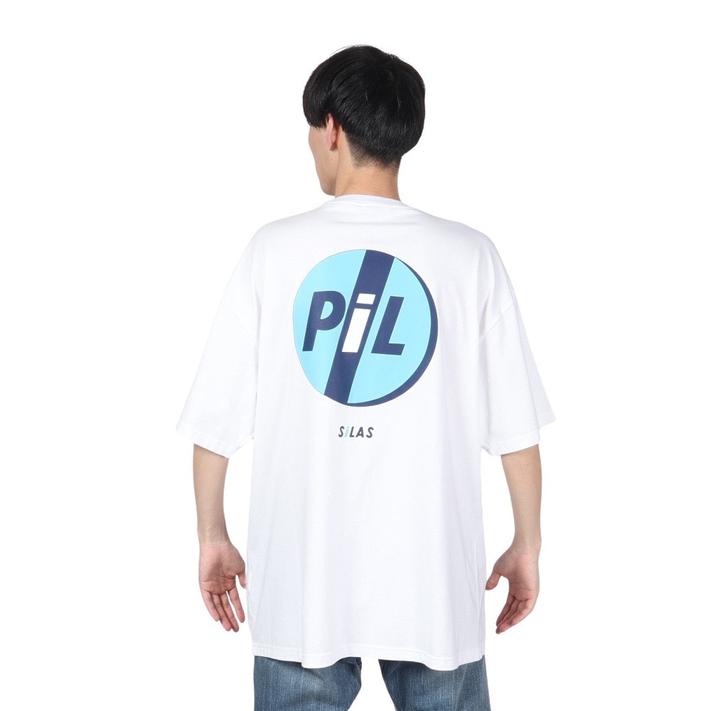 サイラス（SILAS）（メンズ）SILAS×PiL ロゴ X-LARGE ショートスリーブ Tシャツ 110242011019-WHITE