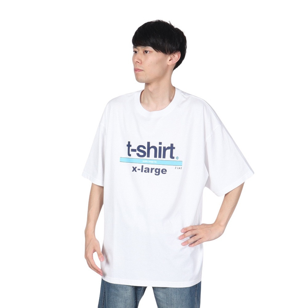 サイラス（SILAS）（メンズ）SILAS×PiL ロゴ X-LARGE ショートスリーブ Tシャツ 110242011019-WHITE