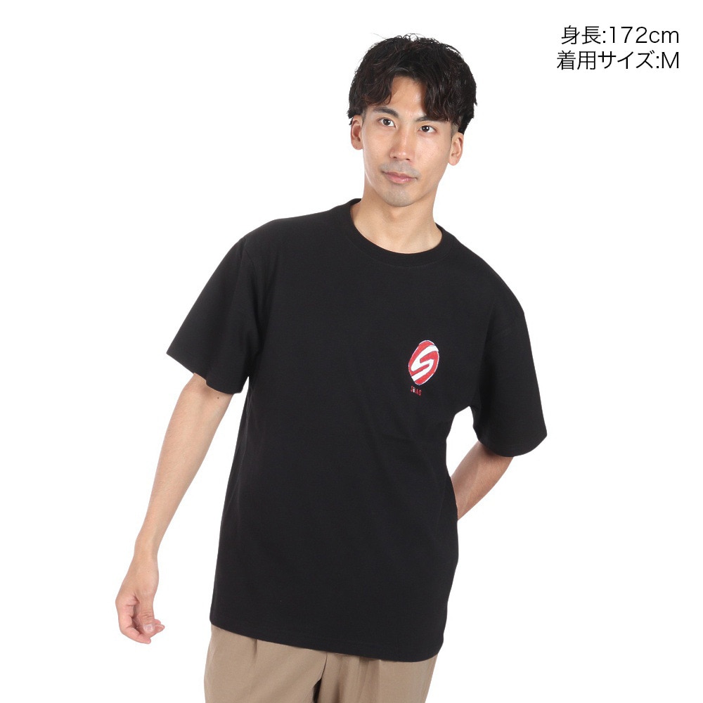 サイラス（SILAS）（メンズ）SILAS×PiL グラフィック ショートスリーブ Tシャツ 110242011020-BLACK
