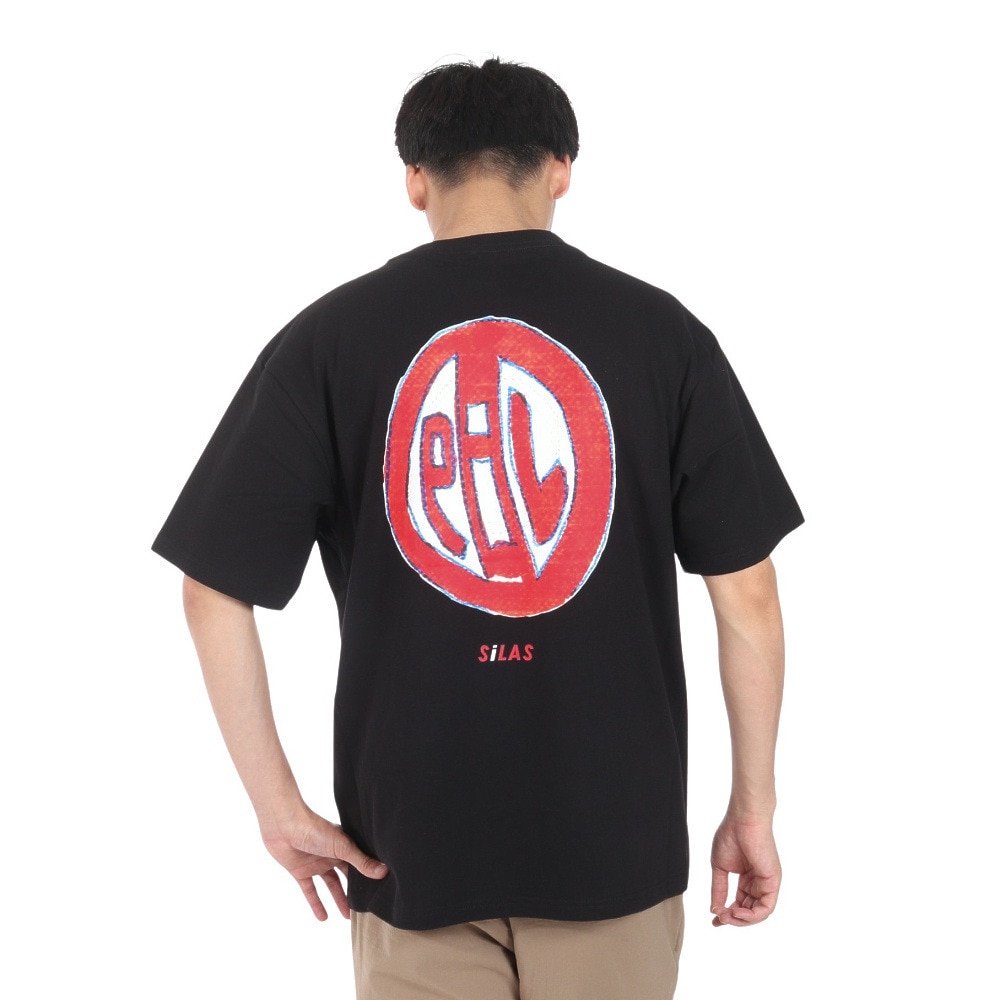 サイラス（SILAS）（メンズ）SILAS×PiL グラフィック ショートスリーブ Tシャツ 110242011020-BLACK