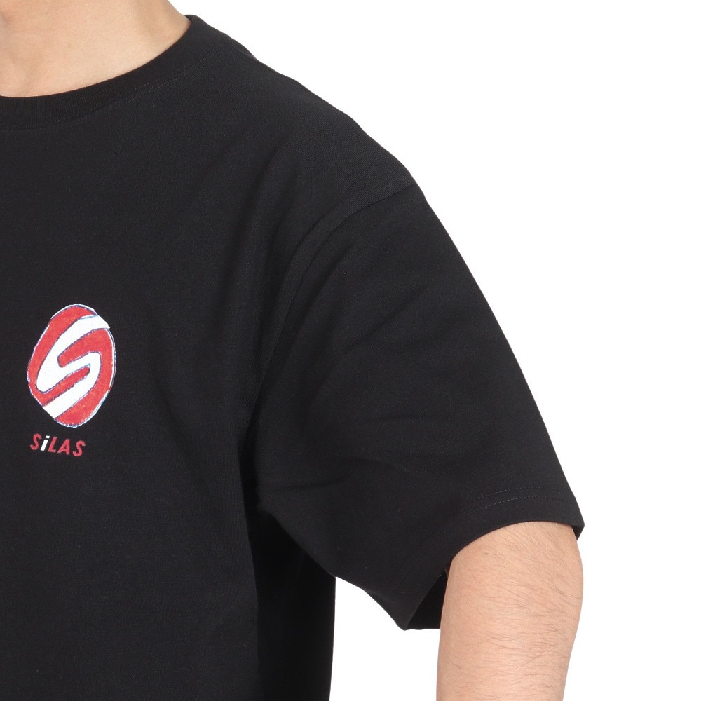 サイラス（SILAS）（メンズ）SILAS×PiL グラフィック ショートスリーブ Tシャツ 110242011020-BLACK