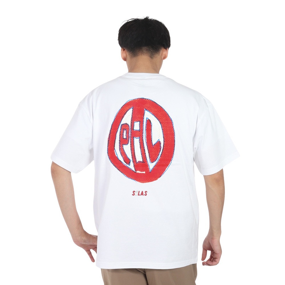 サイラス（SILAS）（メンズ）SILAS×PiL グラフィック ショートスリーブ Tシャツ 110242011020-WHITE