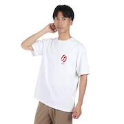 (メンズ)SILAS×PiL グラフィック ショートスリーブ Tシャツ 110242011020-WHITE