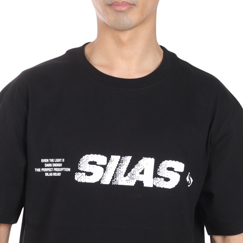サイラス（SILAS）（メンズ）DEFECTIVE PIXEL ショートスリーブ Tシャツ 110242011034-BLACK
