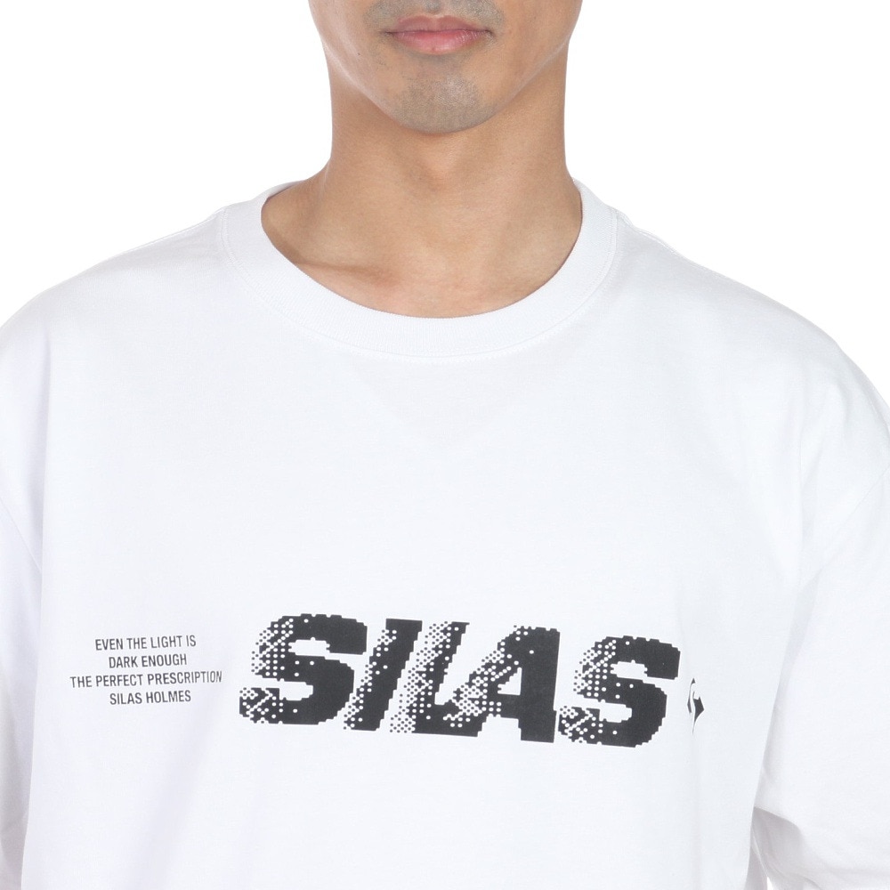 サイラス（SILAS）（メンズ）DEFECTIVE PIXEL ショートスリーブ Tシャツ 110242011034-WHITE