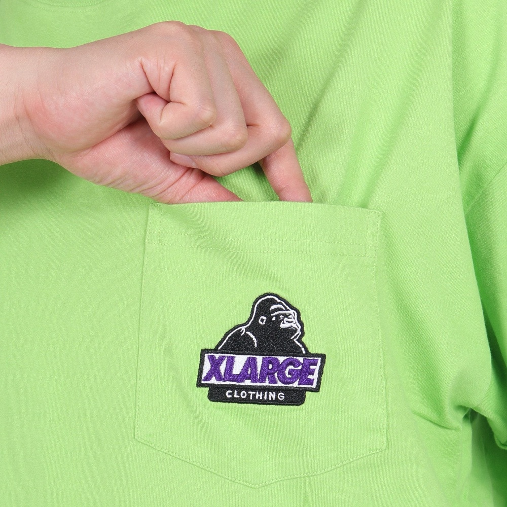 エクストララージ（XLARGE）（メンズ）SLANTED OG ショートスリーブ ポケット Tシャツ 101242011004-GREEN
