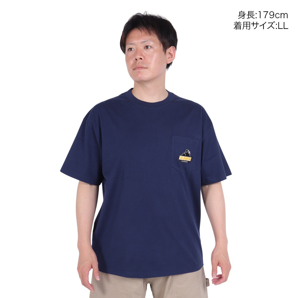 エクストララージ（XLARGE）（メンズ）SLANTED OG ショートスリーブ ポケット Tシャツ 101242011004-NAVY