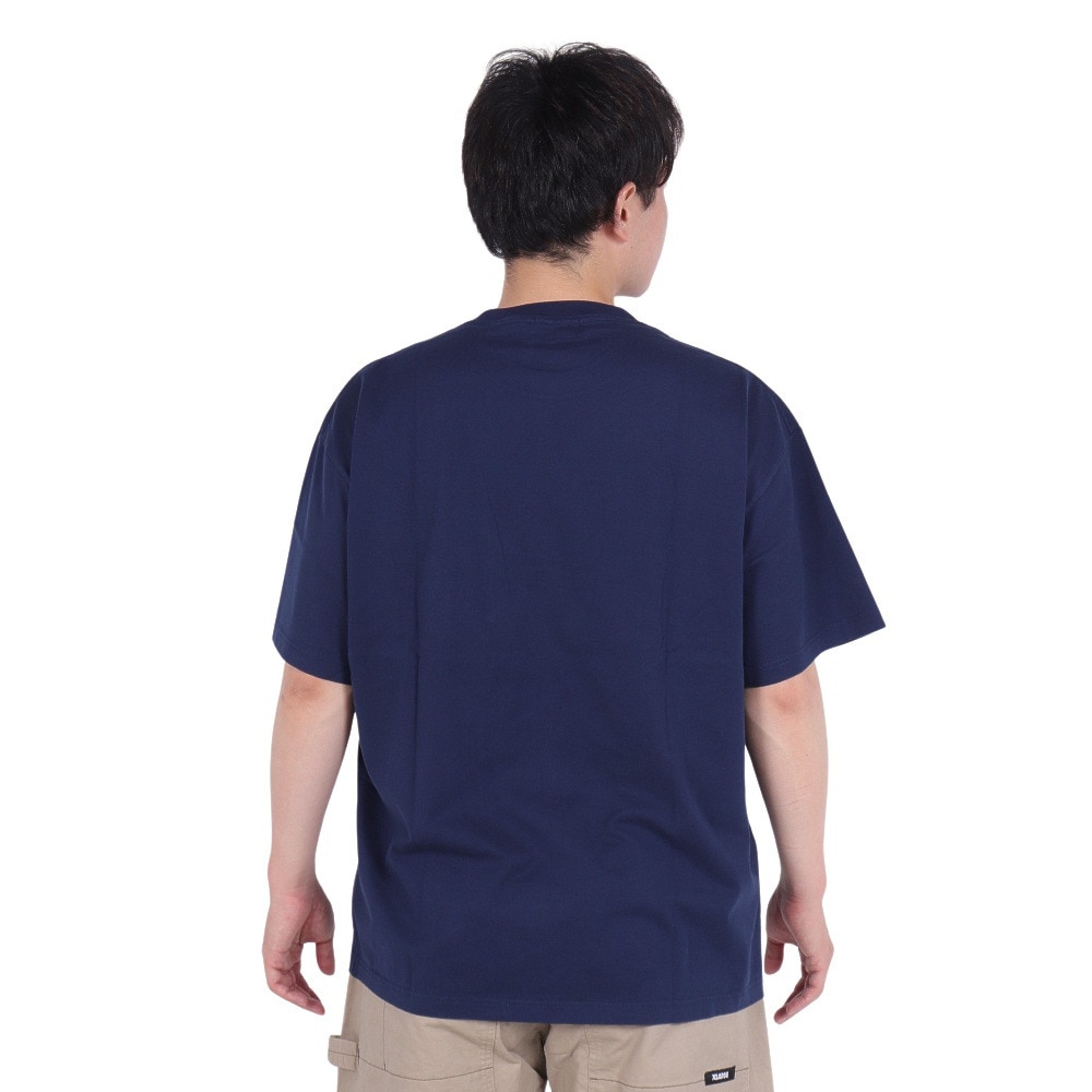 エクストララージ（XLARGE）（メンズ）SLANTED OG ショートスリーブ ポケット Tシャツ 101242011004-NAVY