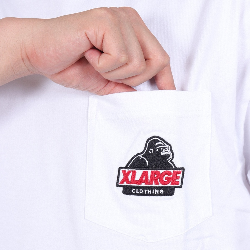 エクストララージ（XLARGE）（メンズ）SLANTED OG ショートスリーブ ポケット Tシャツ 101242011004-WHITE