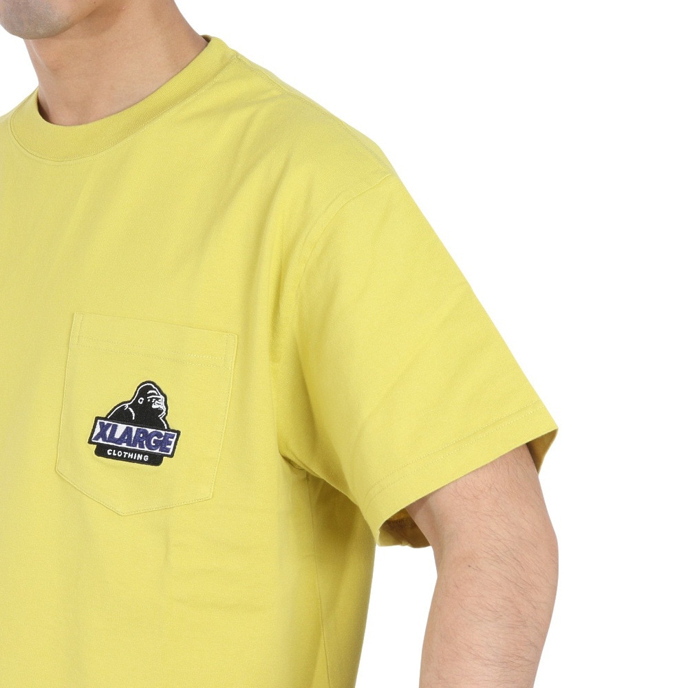 エクストララージ（XLARGE）（メンズ）SLANTED OG ショートスリーブ ポケット Tシャツ 101242011004-YELLOW