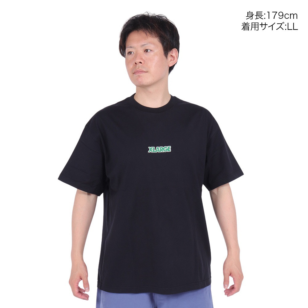 エクストララージ（XLARGE）（メンズ）スタンダード ロゴ ショートスリーブ Tシャツ 101242011006-BLACK