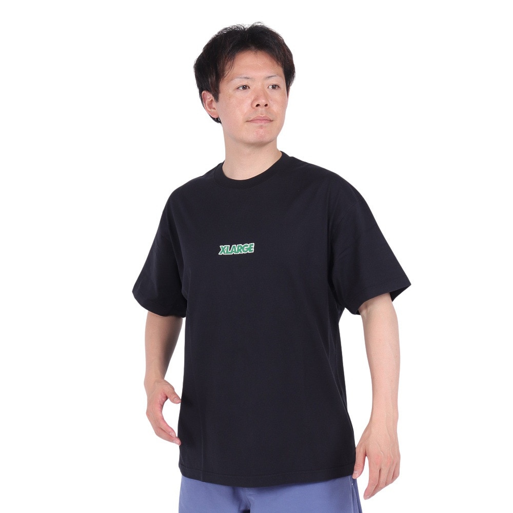 エクストララージ（XLARGE）（メンズ）スタンダード ロゴ ショートスリーブ Tシャツ 101242011006-BLACK