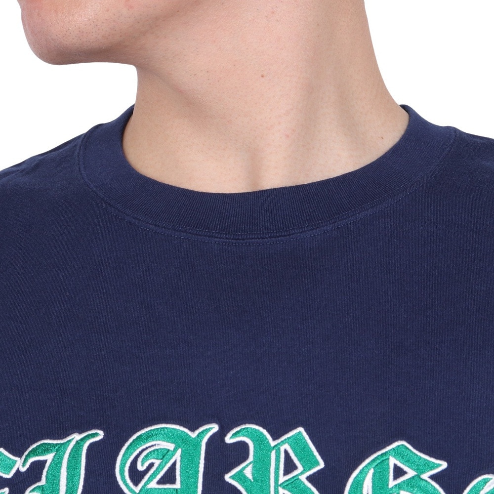 エクストララージ（XLARGE）（メンズ、レディース）OLD ENGLISH ロゴ ショートスリーブ Tシャツ 101242011016-NAVY