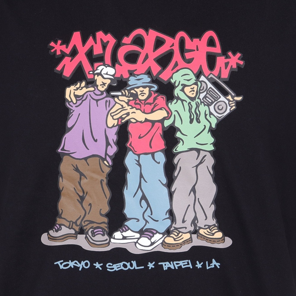エクストララージ（XLARGE）（メンズ）CITIES ショートスリーブ Tシャツ 101242011017-BLACK