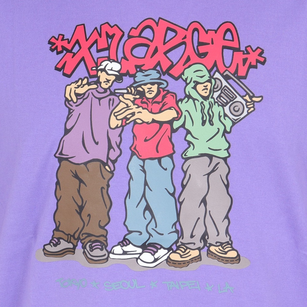 エクストララージ（XLARGE）（メンズ）CITIES ショートスリーブ Tシャツ 101242011017-LtPURPLE