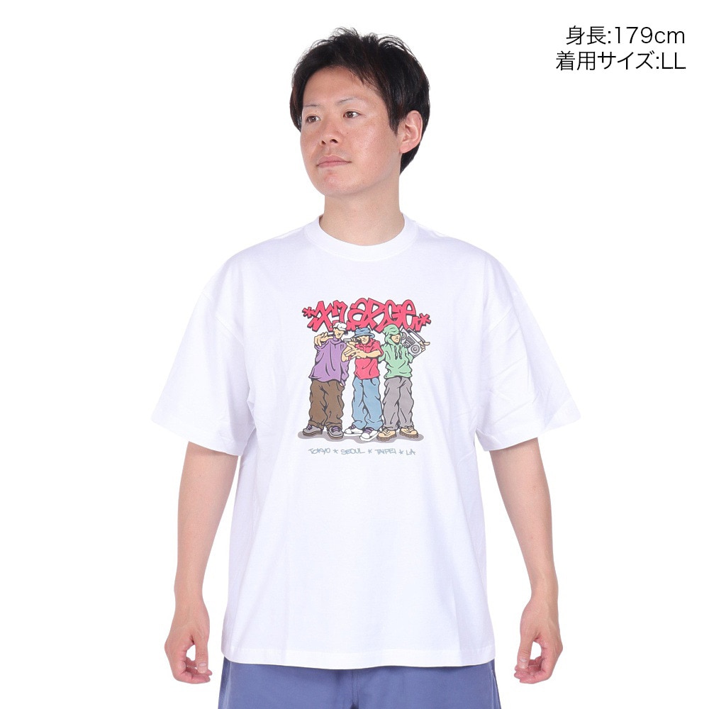 エクストララージ（XLARGE）（メンズ）CITIES ショートスリーブ Tシャツ 101242011017-WHITE