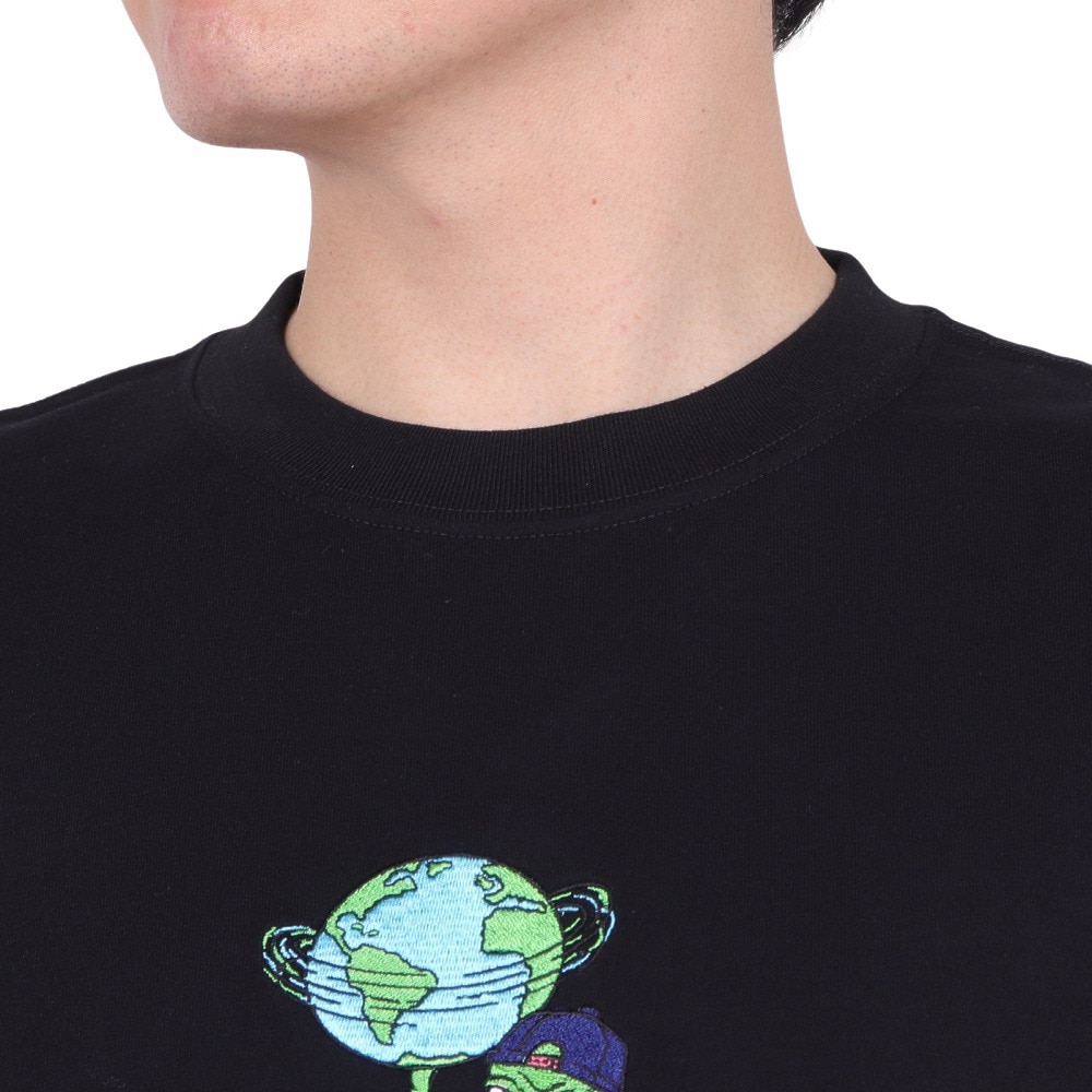 エクストララージ（XLARGE）（メンズ）AROUND THE WORLD ロゴ ショートスリーブ Tシャツ 101242011018-BLACK