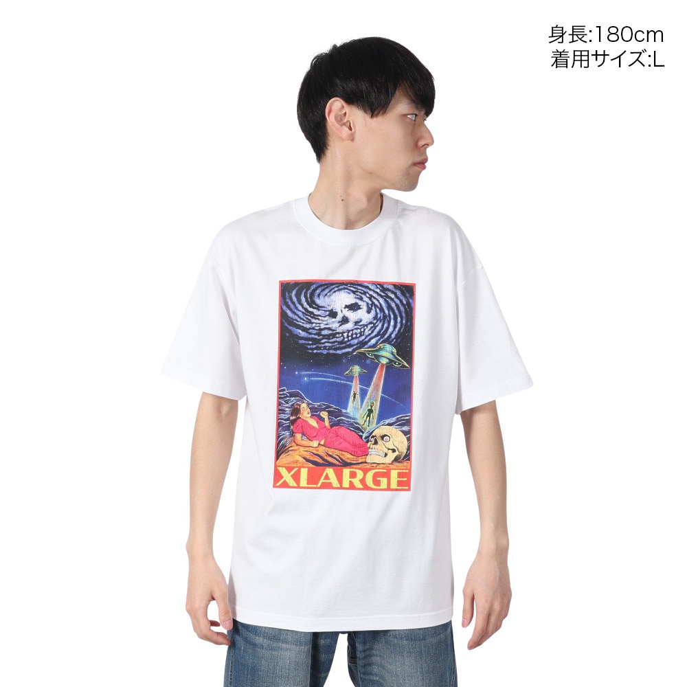 エクストララージ（XLARGE）（メンズ）BEWARE OF ALIEN 半袖 Tシャツ 101242011020-WHITE