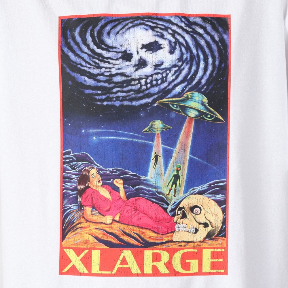 エクストララージ（XLARGE）（メンズ）BEWARE OF ALIEN 半袖 Tシャツ 101242011020-WHITE