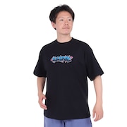 (メンズ)AEROSOL GAFFITI ショートスリーブ Tシャツ 101242011032-BLACK