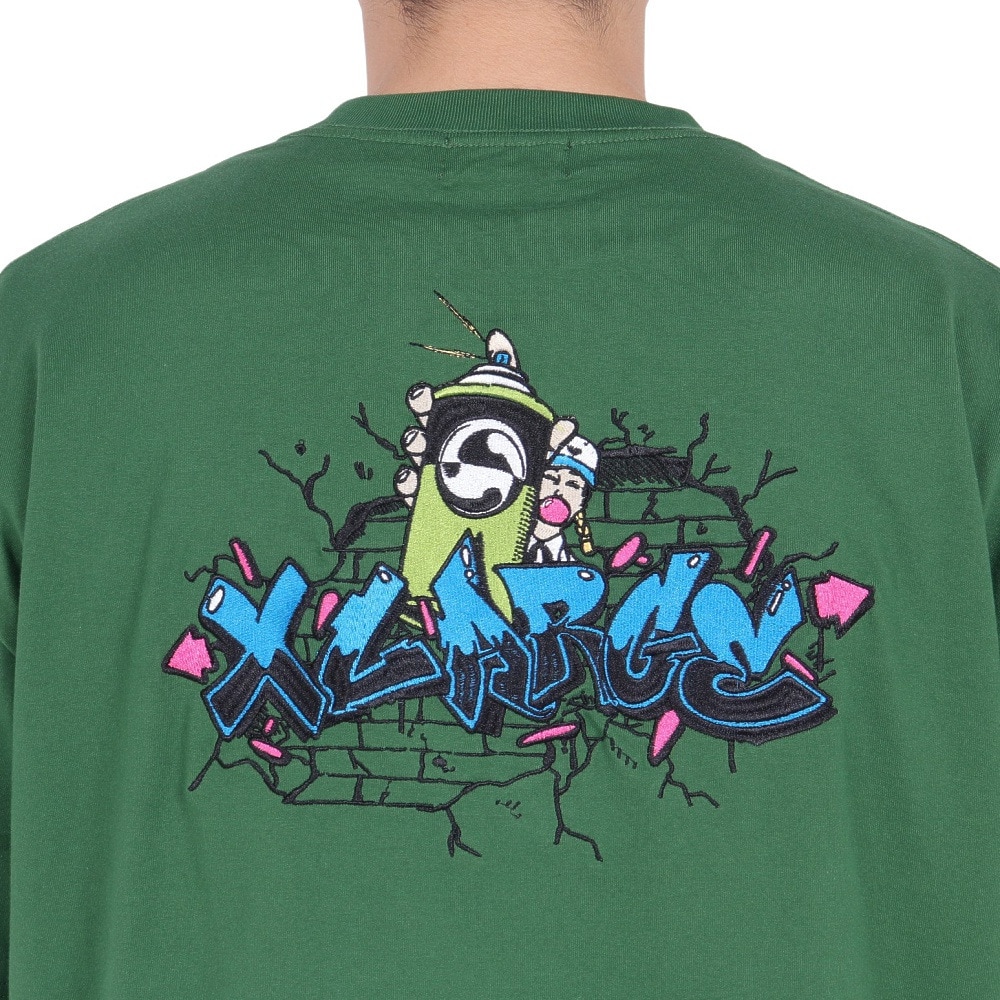 エクストララージ（XLARGE）（メンズ）AEROSOL GAFFITI ショートスリーブ Tシャツ 101242011032-GREEN