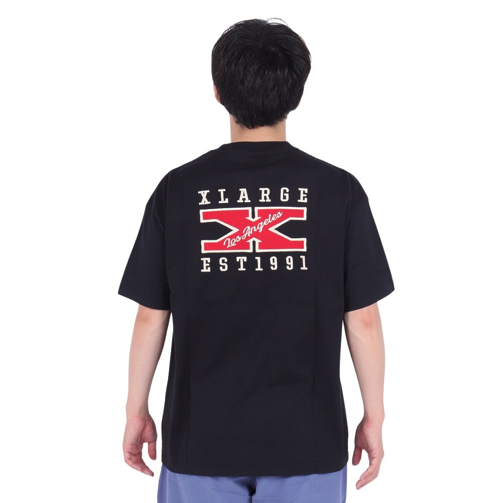 エクストララージ（XLARGE）（メンズ）ロゴ ショートスリーブ Tシャツ 101242011033-BLACK