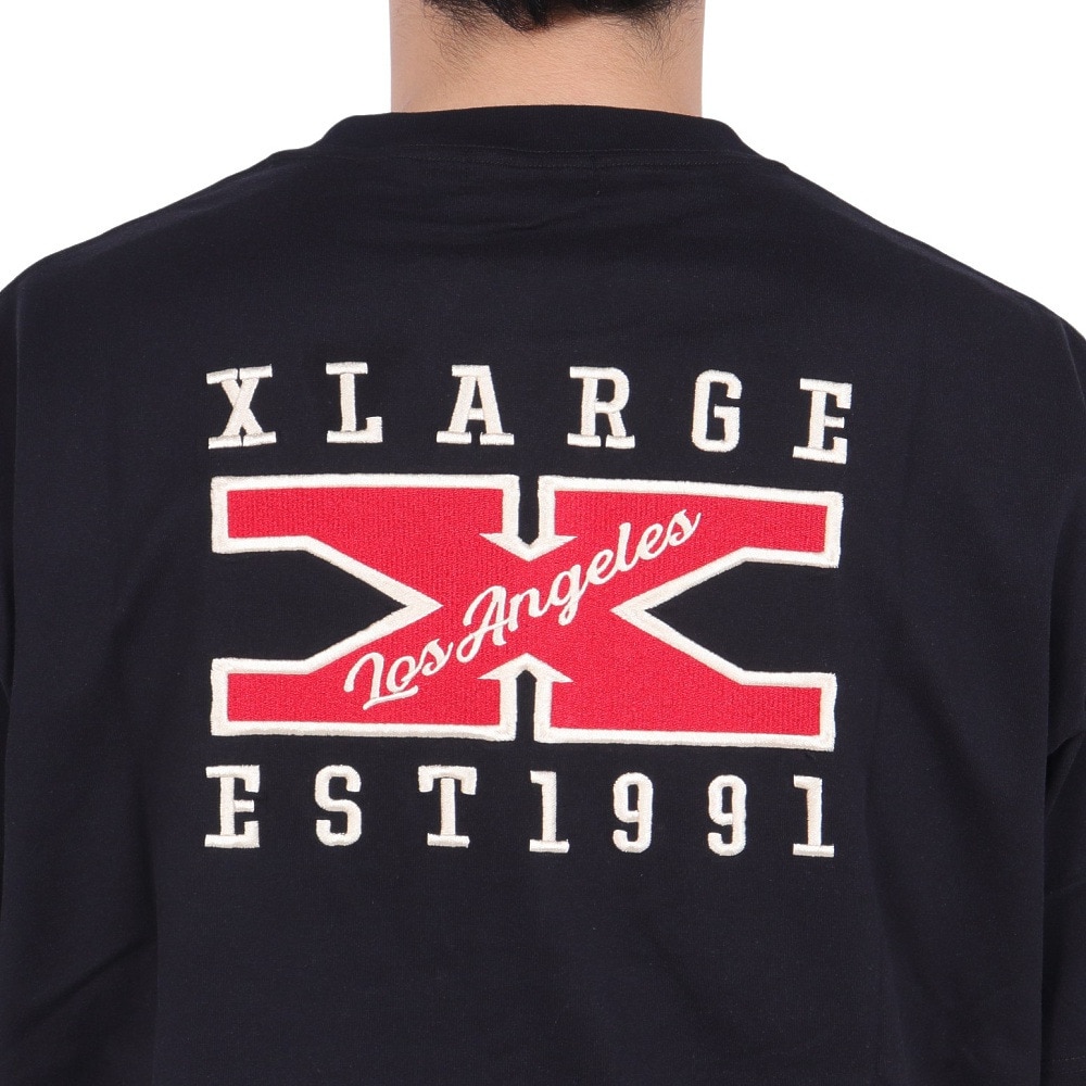 エクストララージ（XLARGE）（メンズ）ロゴ ショートスリーブ Tシャツ 101242011033-BLACK