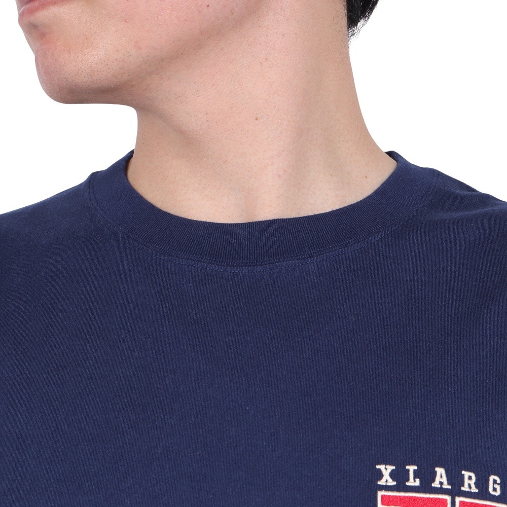 エクストララージ（XLARGE）（メンズ）ロゴ ショートスリーブ Tシャツ 101242011033-NAVY