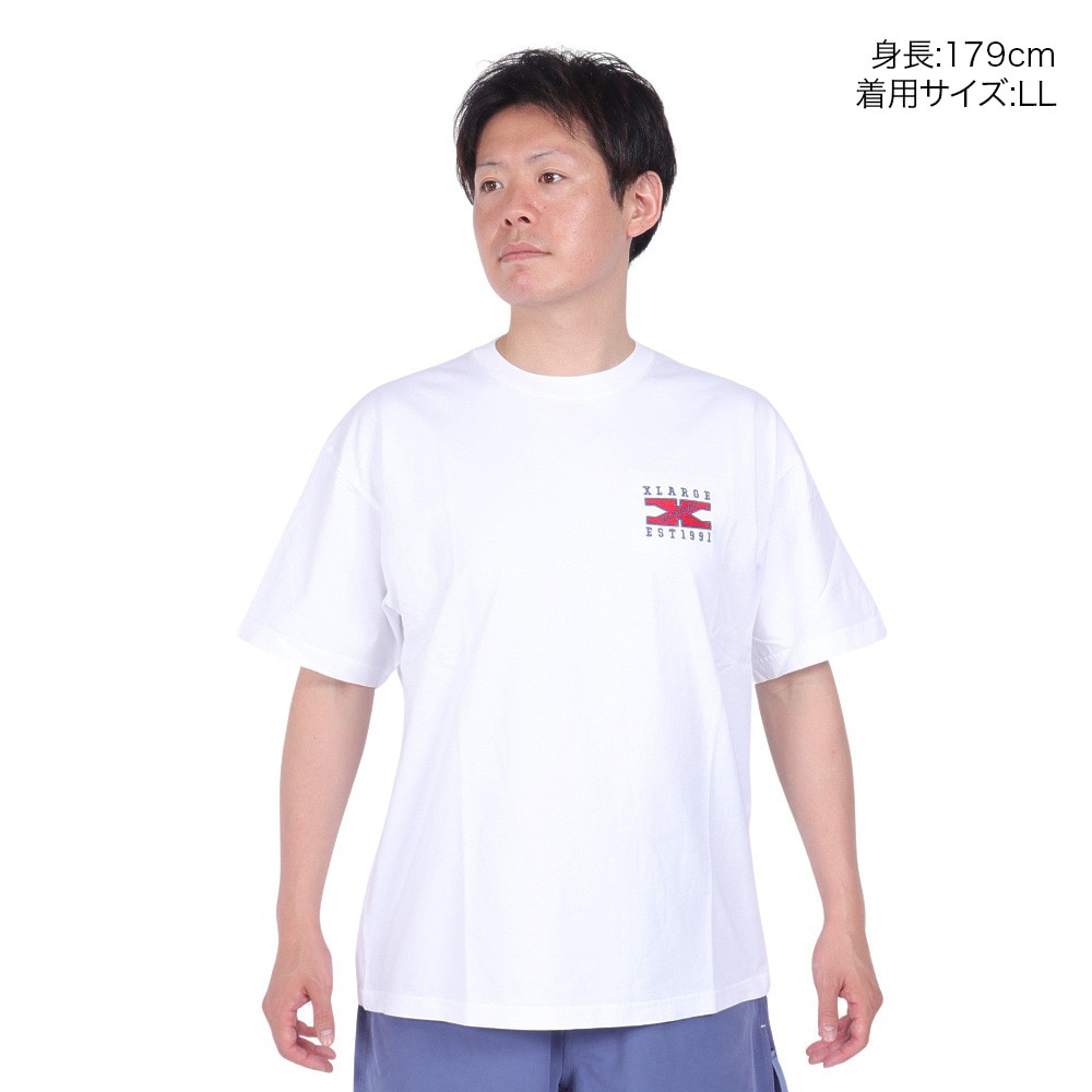 エクストララージ（XLARGE）（メンズ）ロゴ ショートスリーブ Tシャツ 101242011033-WHITE