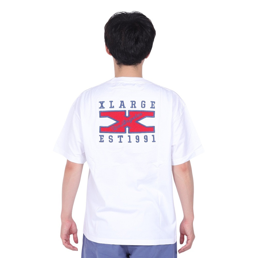 エクストララージ（XLARGE）（メンズ）ロゴ ショートスリーブ Tシャツ 101242011033-WHITE